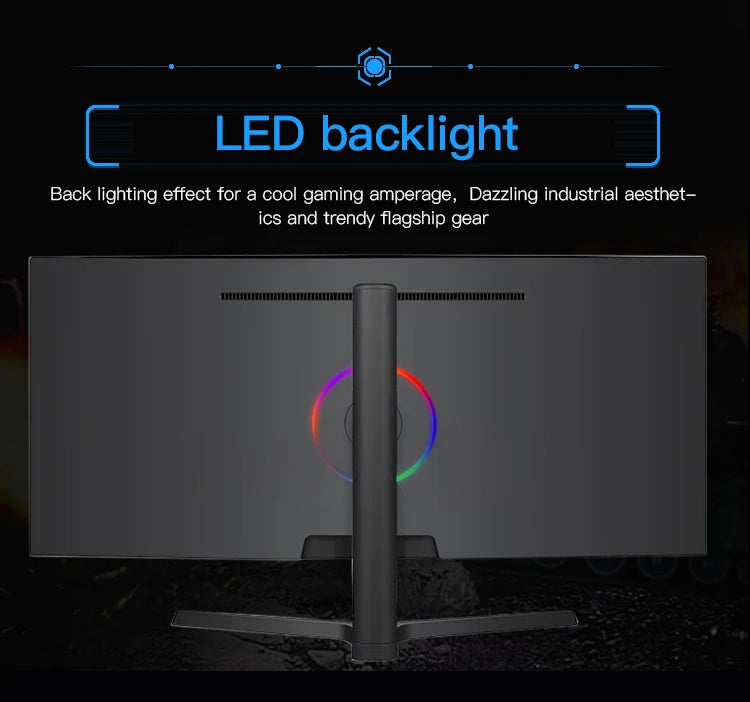 Cnhopestar Factory Price Pc 34 Inch Curved Monitor Anti-blue Light 100hz/165hz Computer Screen Pc Monitor 4k Gaming Monitors