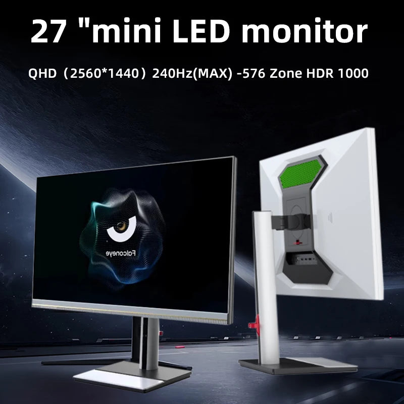 27inch IPS HDR LCD Computer Screen Mini LED Display 2K 1440P Esports Monitor 180HZ High Refresh Rate Gaming Monitors
