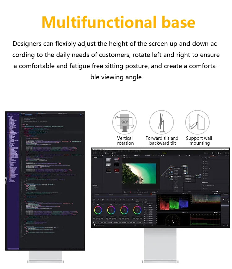 Desktop 34 Inch 5120*2160 5K 60Hz 21:9 Flat Bezel Free IPS Aluminum Metal Case Frameless Compute Pc Monitor