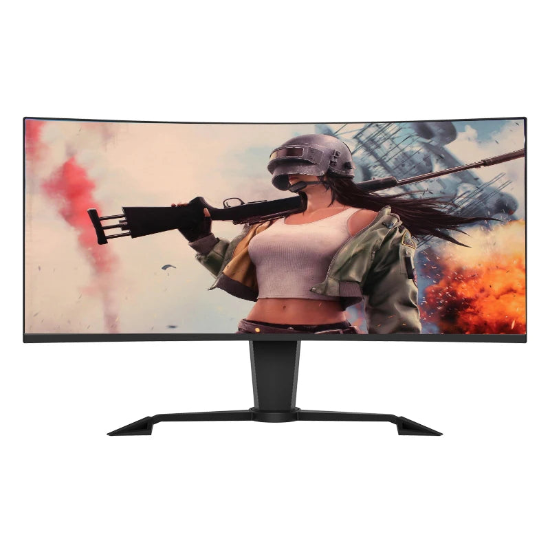 Curved Screen Monitor 34 Inch 4k 144hz Wqhd 21:9 3440x1440 Hdr400 Led Smart Display Screen Gaming Monitor