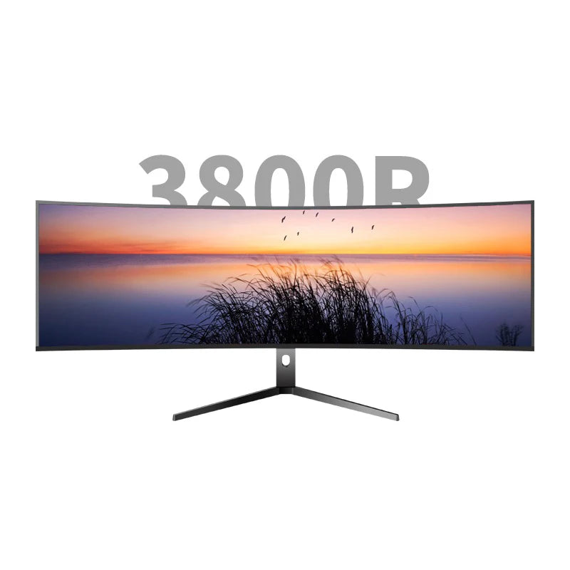 Borderless Fish Screen 49inch 32:9 5K 5120*1440 UHD 3800R Curved Led Display 144hz E-sport Game Monitor Gaming Monitors Pc
