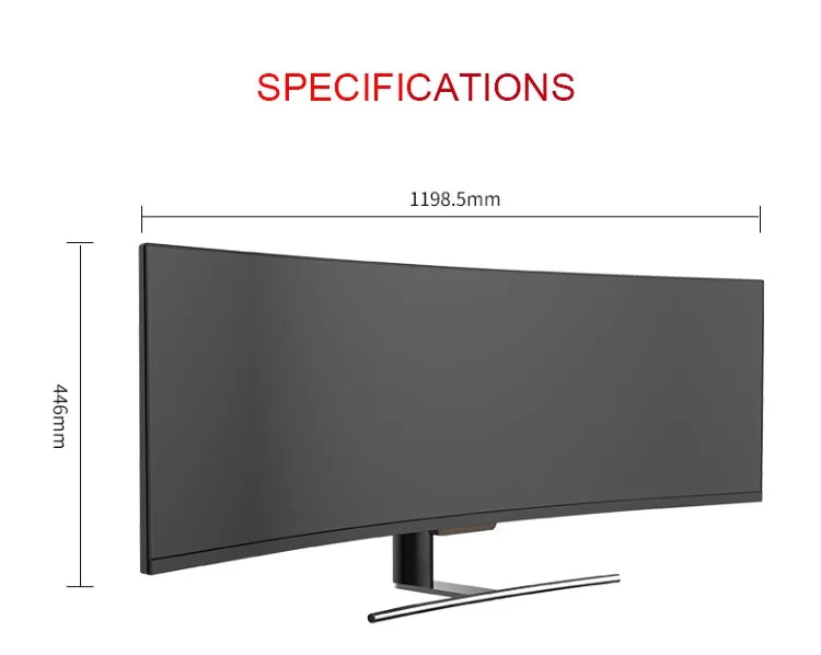 1800R Widescreen 49 Inch HDR400 144Hz 32:9 Gaming Pc Curved Monitor 49 Inch Gaming