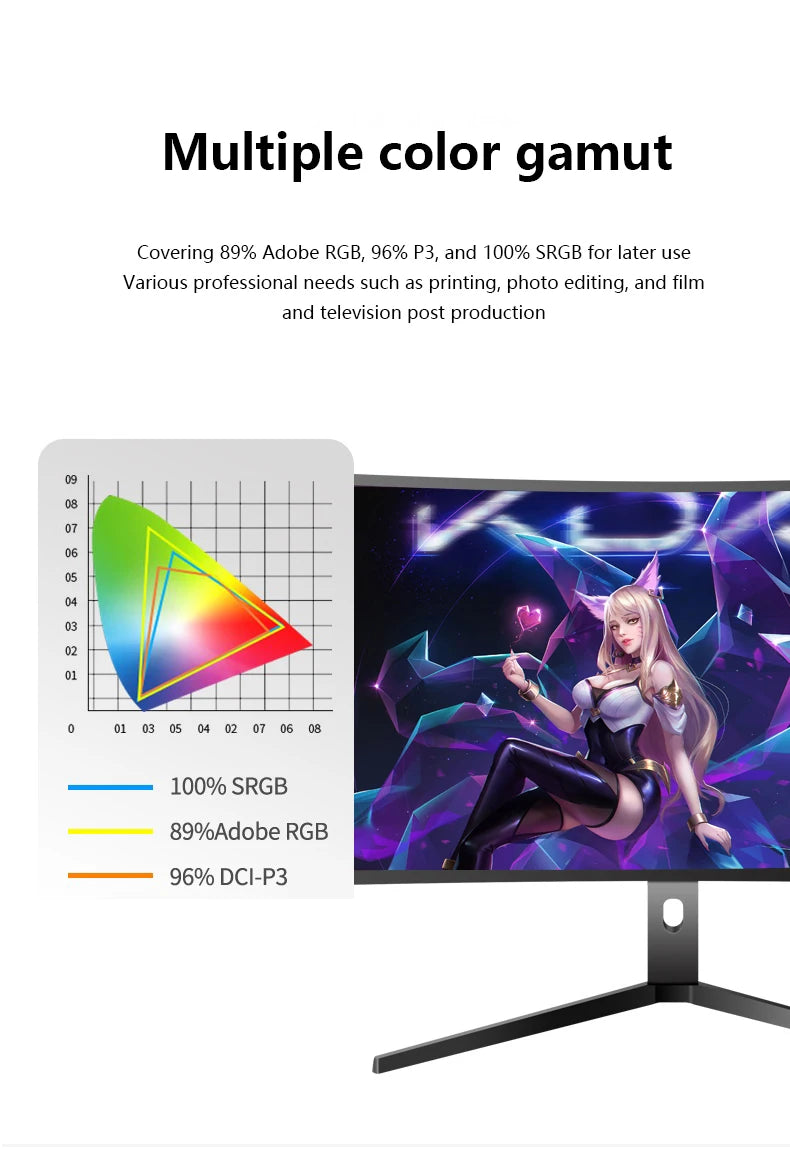 49 Inch 5k Curved PC 75Hz 144Hz Gaming Monitor
