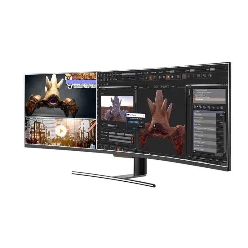 1800R Widescreen 49 Inch HDR400 144Hz 32:9 Gaming Pc Curved Monitor 49 Inch Gaming