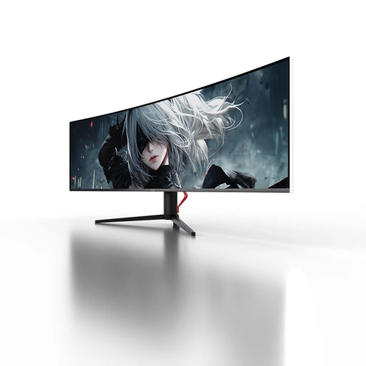 Ultra Wide Screen 49 Inch Curved Gaming Monitor 5K UHD 5120*2880 FreeSync 1ms HDR400 Esport PC Display 144HZ Monitors
