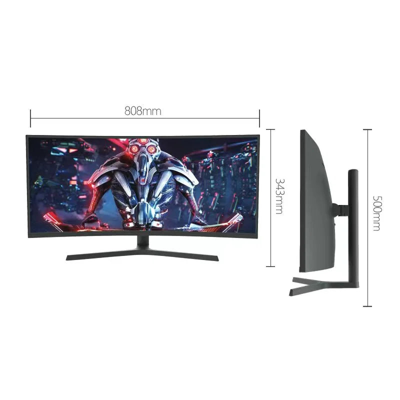 34inch Curved QHD Ultrawide 3440x1440 144hz 165hz 1ms Adaptive Sync RGB 350 Nits 4k Gaming Monitor Gamer Computer Monitors