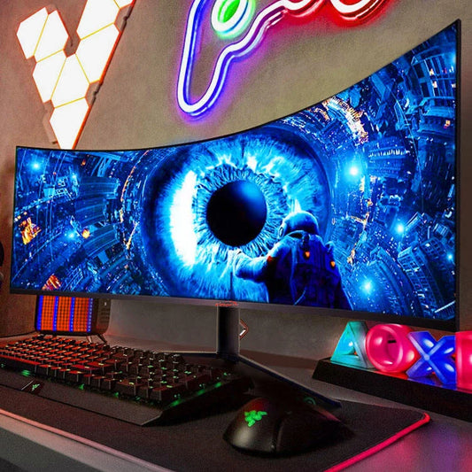 New Promotion High End Popular Super Wide 49 Inch 144hz Curved Screen Gaming  Monitor